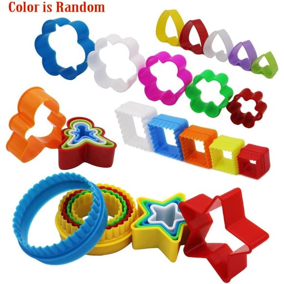 32 PCS Cookie Cutter Set, Biscuit Cutter Set, Multi-size Sandwich Fondant Cake F - Picture 7 of 8